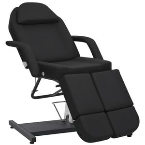 vidaXL Treatment Chair | Black | Faux Leather | Large | Adjustable Armrests