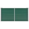 vidaXL Garden Raised Bed Galvanised Steel 160x40x77 cm Green
