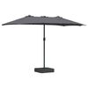 vidaXL Garden Parasol Anthracite 385 x 209 x 244 cm Polyester