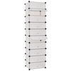 vidaXL Interlocking Shoe Organiser with 10 Compartments White