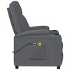 vidaXL Stand up Massage Chair Anthracite Faux Leather