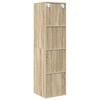 vidaXL Wall-mounted TV Cabinet Sonoma Oak 37x37x142.5 cm Engineered Wood