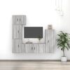 vidaXL 5 Piece TV Cabinet Set Grey Sonoma Engineered Wood