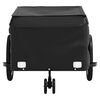 vidaXL Bike Trailer Black 45 kg Iron
