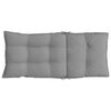 vidaXL Highback Chair Cushions 4 pcs Grey Oxford Fabric