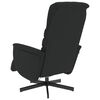 vidaXL Massage Recliner Chair with Footrest Black Faux Leather