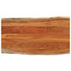 vidaXL Table Top 100x60x3,8 cm Rectangular Solid Wood Acacia Live Edge