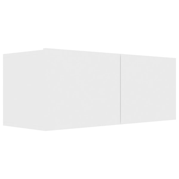 vidaXL 4 Piece TV Cabinet Set White Engineered Wood