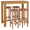 vidaXL 5 Piece Garden Bar Set Solid Wood Acacia