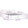 vidaXL Bed Frame with LED without Mattress Sonoma Oak 150x200 cm King Size