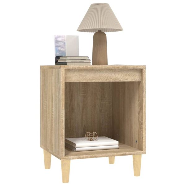 vidaXL Bedside Cabinets 2 pcs Sonoma Oak 40x35x50 cm