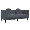 vidaXL 3 Piece Sofa Set with Pillows Dark Grey Velvet