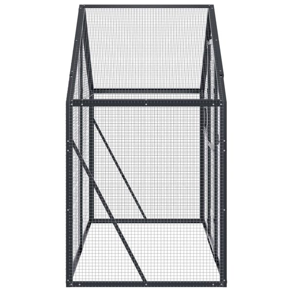 vidaXL Aviary Anthracite 179x100x185 cm Aluminium