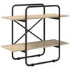 vidaXL Bookshelf 2-Tier 80 x 35 x 70 cm PB Sonoma Oak