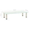 vidaXL TV Stand Frosted 80x35x17 cm Tempered Glass