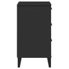 vidaXL Bedside Cabinet VIKEN Black Engineered Wood