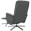 vidaXL Massage Recliner Chair with Footstool Dark Grey Fabric
