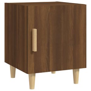 vidaXL Bedside Cabinet | Brown oak | Engineered wood | Compact | Bedside Cabinet