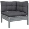 vidaXL 7 Piece Garden Lounge Set with Cushions Solid Pinewood