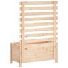 vidaXL Garden Planter with Rack 79x39.5x114 cm Solid Wood Pine