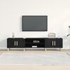 vidaXL TV Cabinet Black Oak 180 x 31.5 x 40 cm Engineered Wood