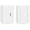 vidaXL 2 Piece Wall-mounted TV Cabinet Set White 40x34,5x60 cm