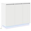 vidaXL LED Sideboard White 90 x 32 x 75 cm Engineered Wood