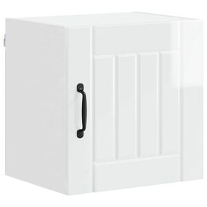 vidaXL Wall Cabinet LUCCA High Gloss White 40 x 31 x 40 cm