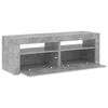 vidaXL TV Cabinet with LED Lights Concrete Grey 120x35x40 cm