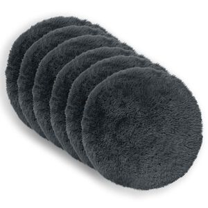 vidaXL Cushion with Pillow HEERLEN 6 pcs Anthracite PV Fleece