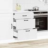 vidaXL Kitchen Base Cabinet Kalmar White Engineered Wood