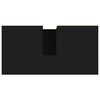 vidaXL Bathroom Cabinet Black 65x33x60 cm Engineered Wood