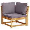 vidaXL 6 Piece Garden Lounge Set with Cushions Solid Wood Acacia