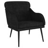 vidaXL Armchair Black 63x76x80 cm Velvet