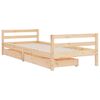 vidaXL Kids Bed Frame with Drawers 90x190 cm Solid Wood Pine