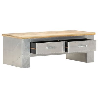 vidaXL Aviator Coffee Table 100x50x36 cm Solid Mango Wood