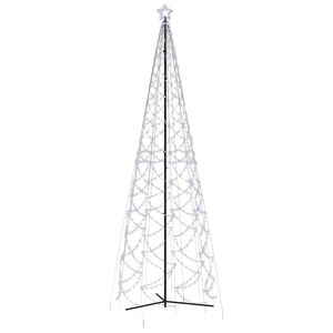vidaXL Christmas Cone Tree Cold White 1400 LEDs 160x500 cm