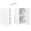 vidaXL TV Wall Cabinet 2 pcs White 30 x 31 x 60 cm Engineered Wood