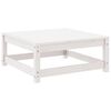 vidaXL 3 Piece Garden Lounge Set White Solid Pinewood