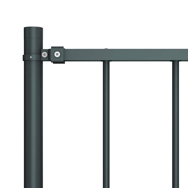 vidaXL Fence Panel Woerden with Posts Steel 1.7x1 m Anthracite