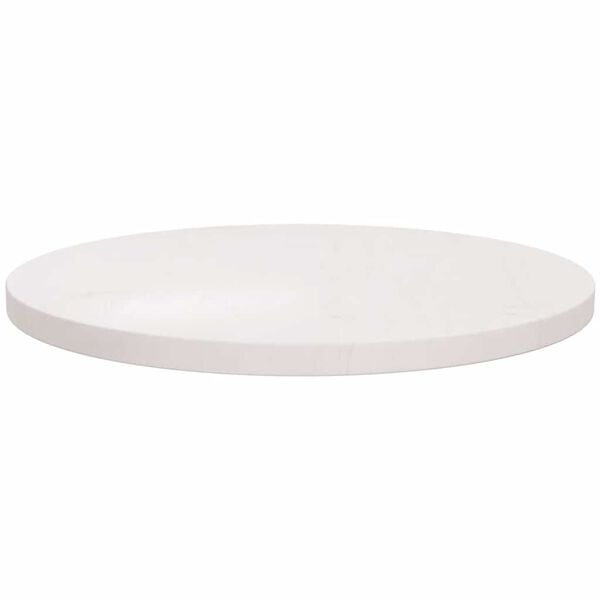 vidaXL Table Top White Ø50x2.5 cm Solid Wood Pine