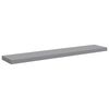 vidaXL Floating Wall Shelf Grey 120x23.5x3.8 cm MDF