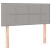 vidaXL Headboard Dark Grey 144x5x118/128 cm Fabric