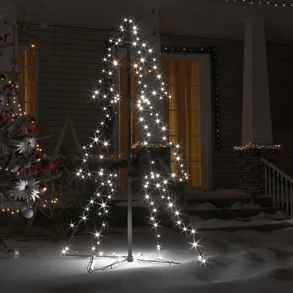 vidaXL Christmas Cone Tree 160 LEDs Indoor and Outdoor 78x120 cm