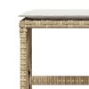 vidaXL 15 Piece Garden Dining Set with Cushions Beige Poly Rattan