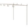 vidaXL Garden Pergola Antique Brown 4x3x2,5 m Iron