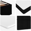 vidaXL Ottoman Bed with Mattress Black King Single Fabric