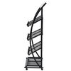 vidaXL Magazine Rack 47x40x134 cm Black and White A4