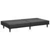 vidaXL 2-Seater Sofa Bed Black Faux Leather