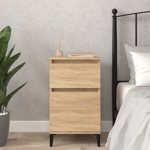 vidaXL Bedside Cabinet Sonoma Oak 40x35x70 cm
